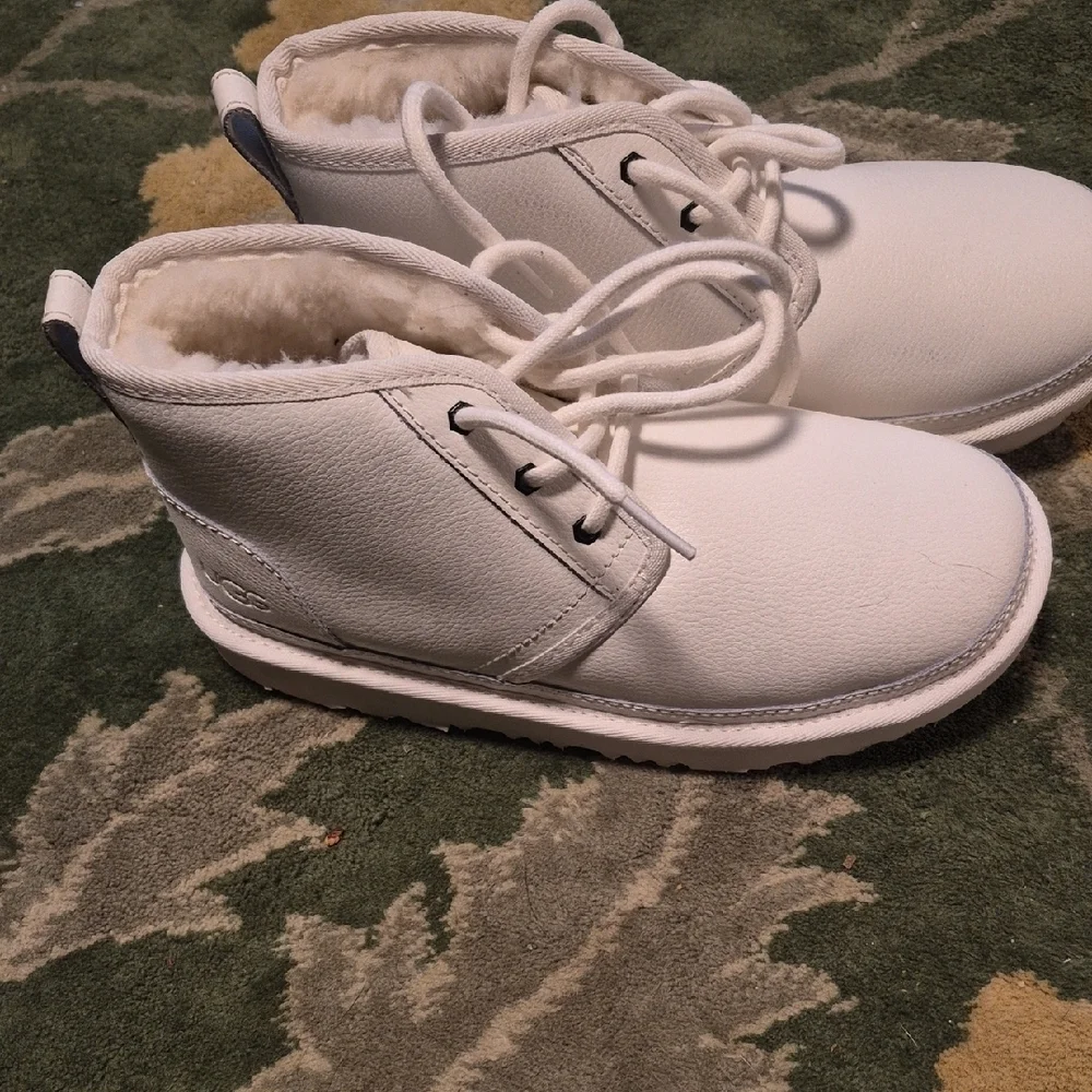UGG Kids White Cozy Boots - Picture 2 of 7